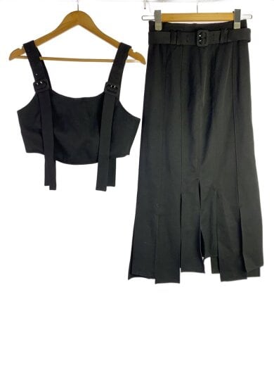 商品画像：セットアップ/ロングスカート/FREE/ポリエステル/BLK/030HAZ33-3181 1