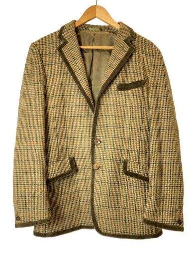 商品画像：テーラードジャケット/XL/ウール/チェック 1
