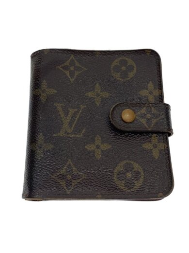 商品画像：コンパクト・ジップ_モノグラム・キャンバス/PVC/BRW/総柄/メンズ 1