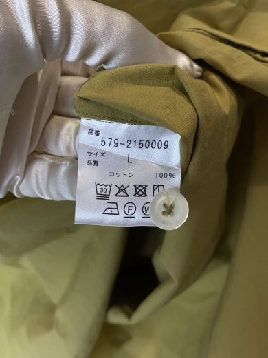 画像：MARGARET HOWELL長袖シャツ/ORGANIC COTTON POPLIN/L/コットン/GRN/579-21500094