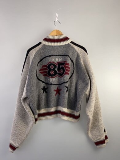 商品画像：スタジャン/Team 85 Knitted Bomber Jacket/1/ポリエステル/GRY// 2