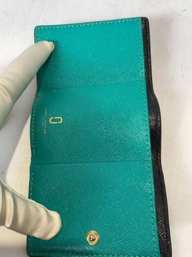 商品画像：3つ折り財布/レザー/BLU/レディース// 4