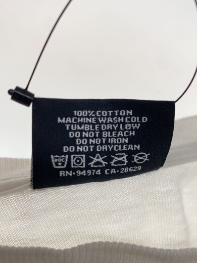 商品画像：Tシャツ/M/コットン/WHT// 4