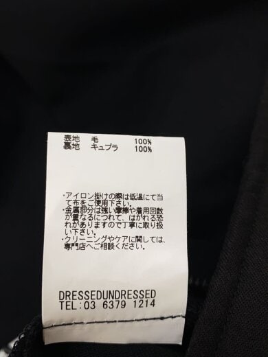 商品画像：スラックスパンツ/3/ウール/BLK/DUW19342// 5