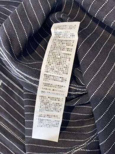 商品画像：Gジャン/L/コットン/BLK/ストライプ/782-5952003// 5
