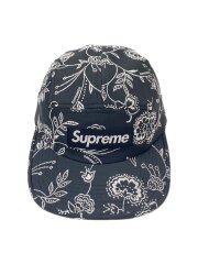 25SS/Floral Jacquard Camp Cap/FREE/ポリエステル/BLK/花柄/メンズ