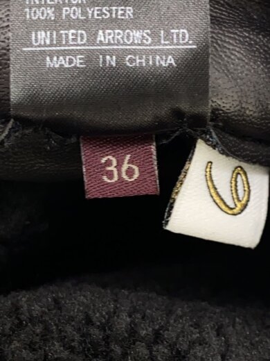 画像：6(ROKU) BEAUTY & YOUTH UNITED ARROWSFAKE LEATHER BOA JACKET/36/フェイクレザー/BLK/8625-151-02854