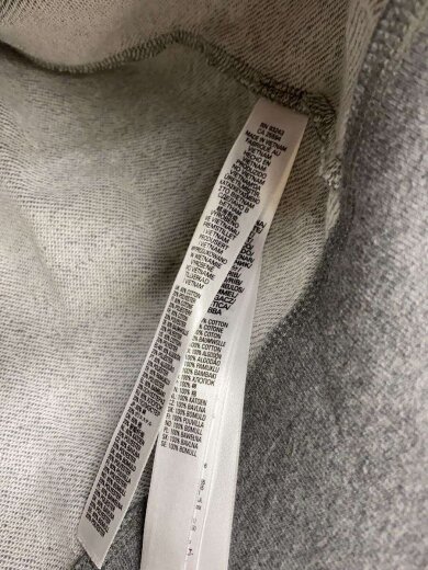 商品画像：ジップパーカー/M/コットン/GRY/00SE8M 4