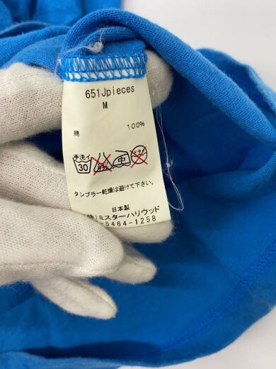 商品画像：Tシャツ/M/コットン/BLU/651Jpieces 5
