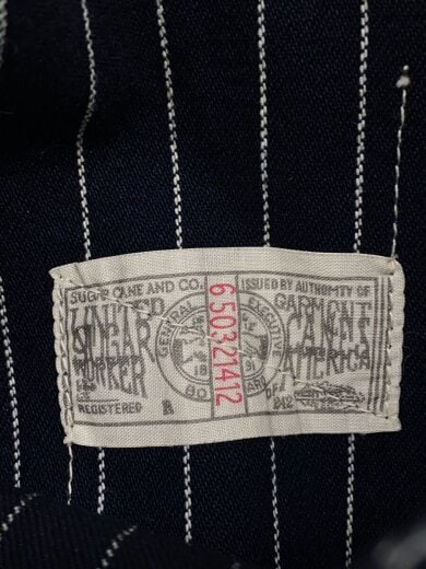 商品画像：カバーオール/36/--/NVY/ストライプ/485/USA製// 4