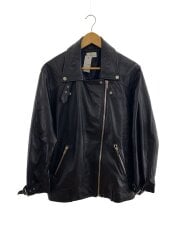 レザージャケット・ブルゾン/1/羊革/BLK/21411503