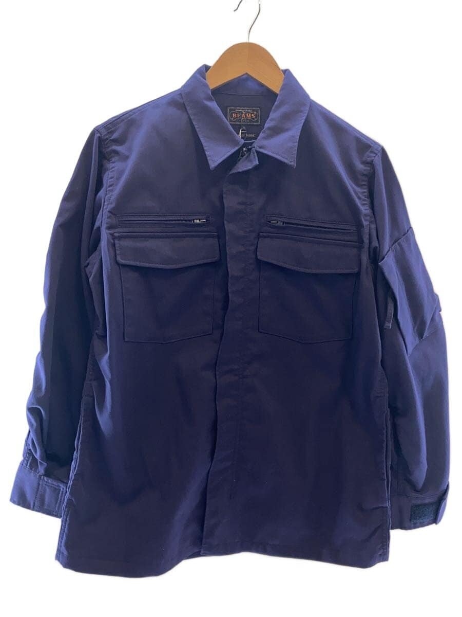 BEAMS + / ジャケット/S/ポリエステル/NVY/無地/11-18-5538-139