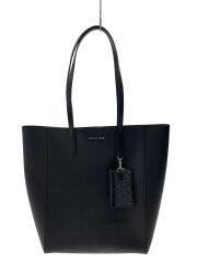 トートバッグ/レザー/BLK/無地/35F4G2VT7V