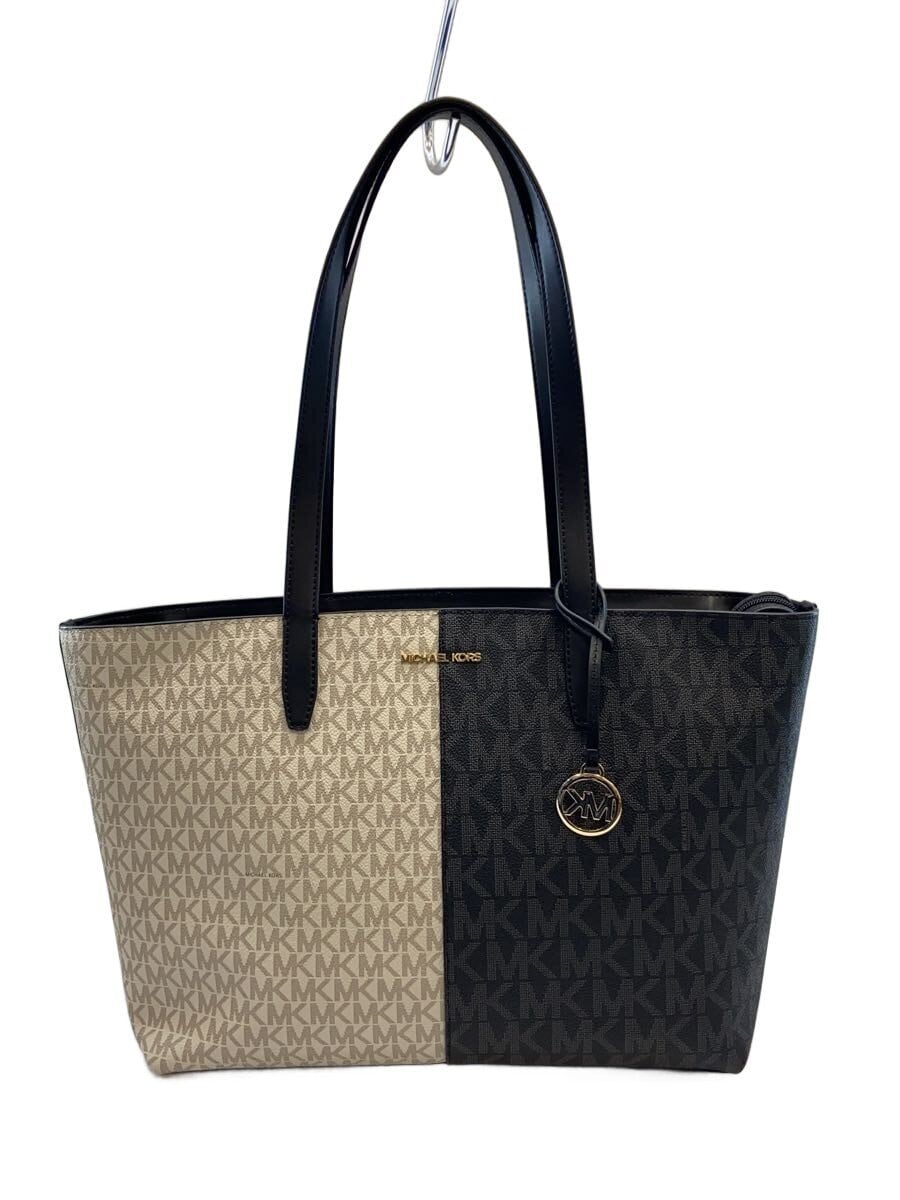 MICHAEL KORS / ハンドバッグ/レザー/BLK/総柄/JS-2405