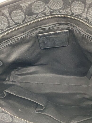 画像：COACHトートバッグ_シグネチャー_ヘリテージ_ブラックレザー/--/BLK/総柄6