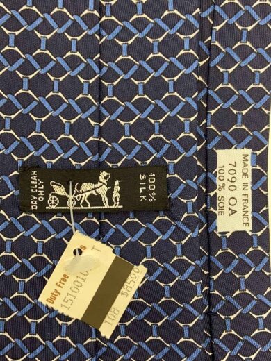 商品画像：ネクタイ/シルク/BLU/総柄/メンズ/7090oa 4