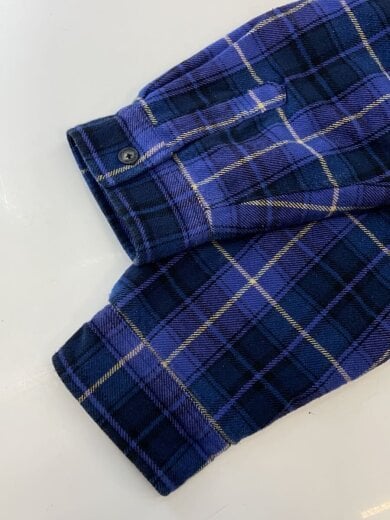 商品画像：25AW/Thermal Lined Zip Up Flannel Shirt/XL/コットン/BLU/チェック 6