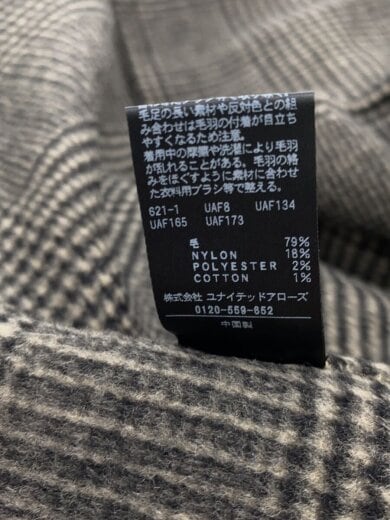 商品画像：コート/M/ウール/BRW/チェック/1625-1-000000 5