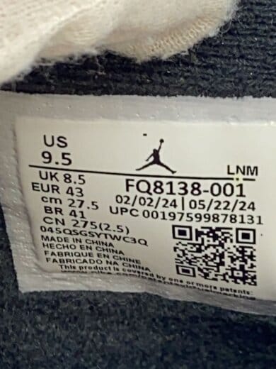 商品画像：AIR JORDAN 4 RETRO_エアジョーダン 4 レトロ/27.5cm/BLK 5