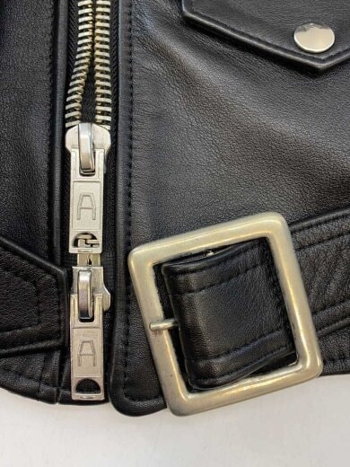 商品画像：レザージャケット・ブルゾン/34/レザー/BLK 7