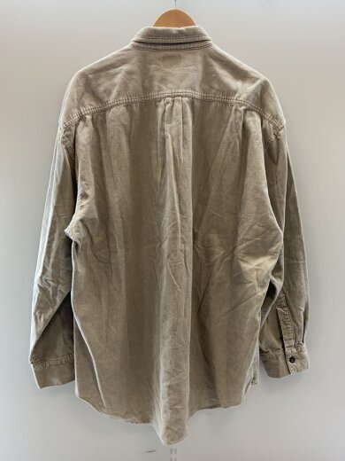 商品画像：長袖シャツ/XL/コーデュロイ/GRY/無地 2