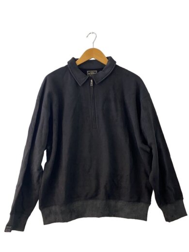 商品画像：ハーフジップスウェット/46/コットン/BLK// 1