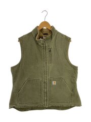 ダック生地/ベスト/XL/コットン/KHK/WV001LOV