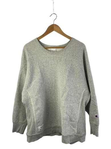 商品画像：スウェット/XL/コットン/GRY/無地/C8-T016/首元、裾回りにシミ有 1