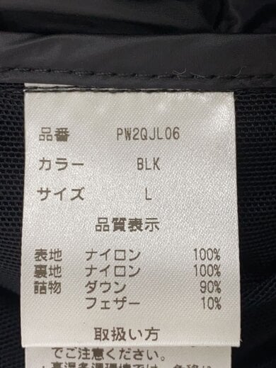商品画像：ダウンジャケット/L/ナイロン/BLK/無地/PW2QJL06 4