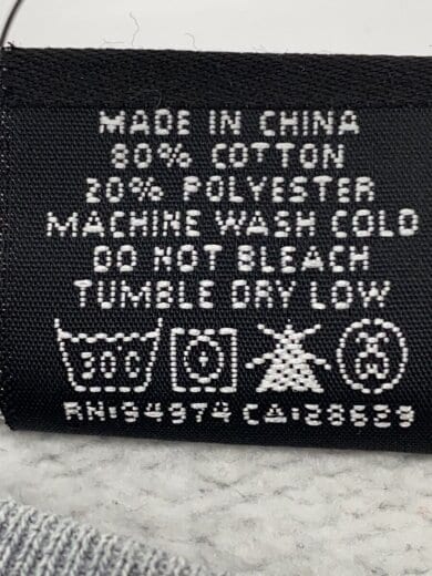 商品画像：スウェット/M/コットン/GRY/無地 4