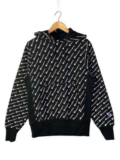 商品画像：パーカー/S/コットン/BLK/総柄// 1