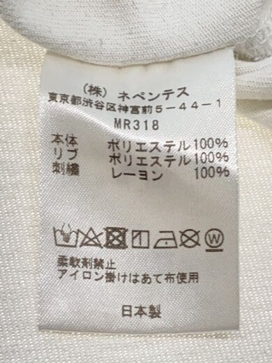 商品画像：Tシャツ/L/ポリエステル/WHT/無地/MR318// 4
