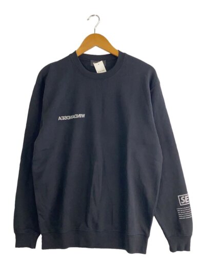 商品画像：スウェット/M/コットン/BLK/無地/wds-cs-209// 1