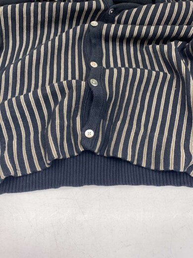 商品画像：20AW/Stripe cardigan/L/コットン/BLK/ストライプ 6