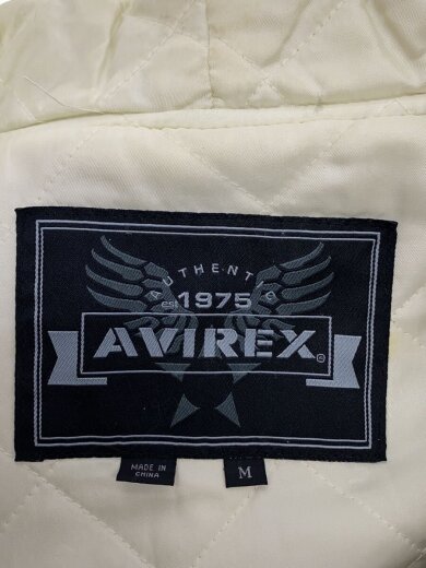 商品画像：フード付レザージャケット/M/レザー/WHT/21P005/首・全体汚れ有// 3