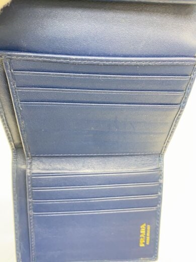 商品画像：3つ折り財布/レザー/BLU/レディース 7