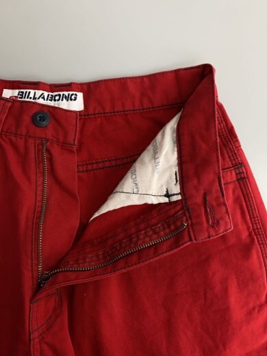 商品画像：ショートパンツ/29/コットン/RED/無地 3