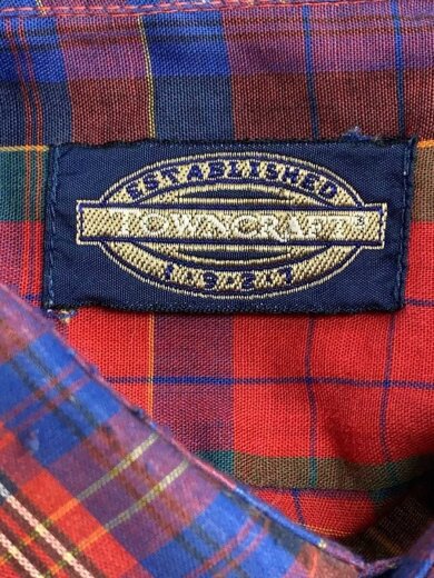 商品画像：長袖シャツ/L/ポリエステル/RED/チェック 3