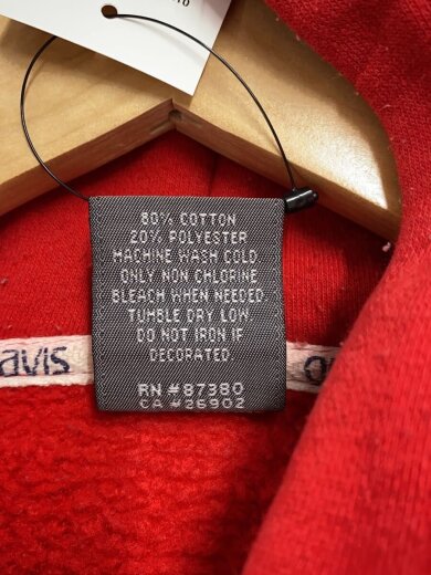 商品画像：パーカー/L/コットン/RED 4