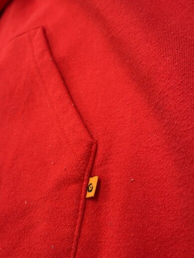 商品画像：パーカー/L/コットン/RED 7