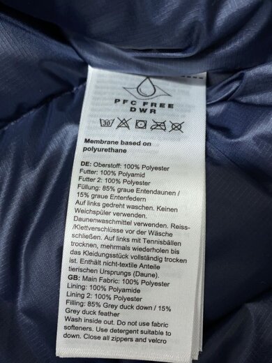 商品画像：ダウンジャケット/L/--/NVY/無地/1013-02981 4