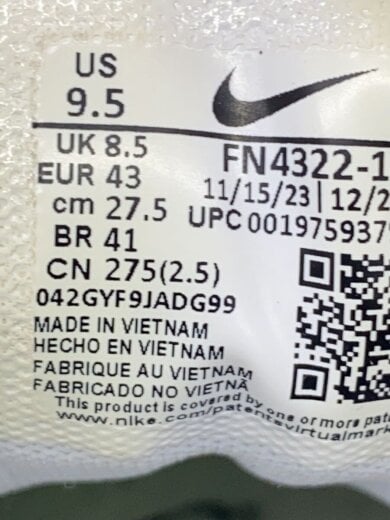 商品画像：PRECISION VII_プレシジョン 7/27.5cm/WHT 5