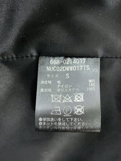 商品画像：コート/S/ウール/BLK/無地/668-0214017 4