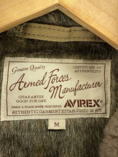 商品画像：フライトジャケット/M/コットン/KHK/無地/6172135 3