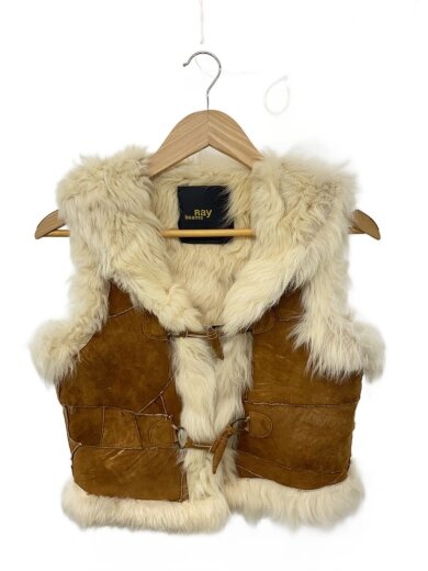 商品画像：ベスト/--/--/BRW/無地/618A-1096 1