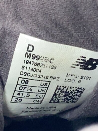 商品画像：M992/グレー/26cm/GRY/スウェード 5