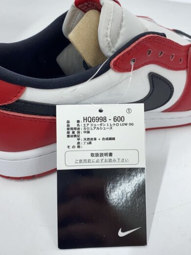 商品画像：AIR JORDAN 1 RETRO LOW OG_エア ジョーダン 1 LOW OG/27.5cm/RED/レザ// 8