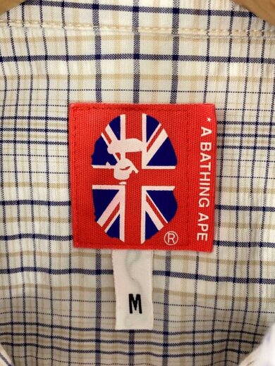 商品画像：長袖シャツ/M/コットン/WHT/GRY/BEG/チェック 3