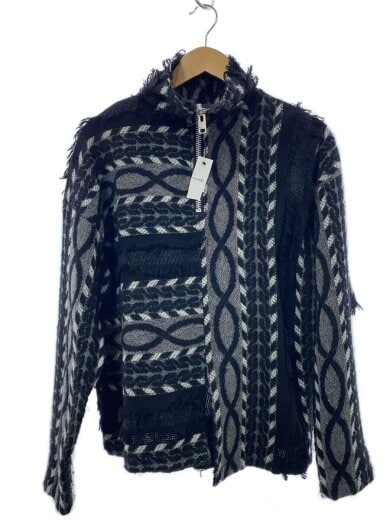 商品画像：トップス/1/ウール/BLK/総柄/21aw13bk 1