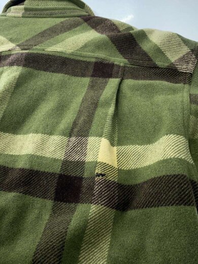 商品画像：フリースジャケット/M/ウール/KHK/チェック 6